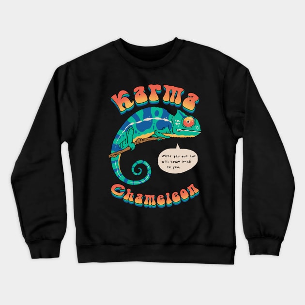 Cultured Chameleon Crewneck Sweatshirt by Vincent Trinidad Art